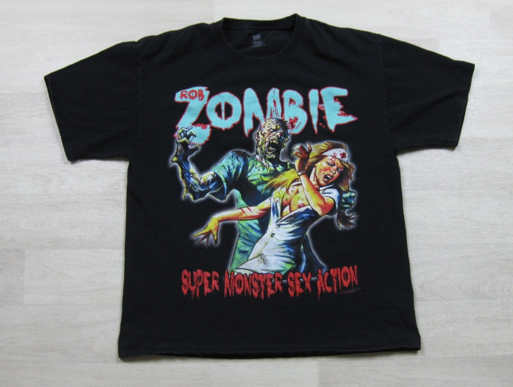 Rob Zombie T-Shirt Men’s (L) Super Monster Sex Action 2012 Tour Band Rock