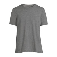 LOT of 2 George Men’s 2XL 50-52 Crewneck Tee with Short Sleeves Grey Heat NEW