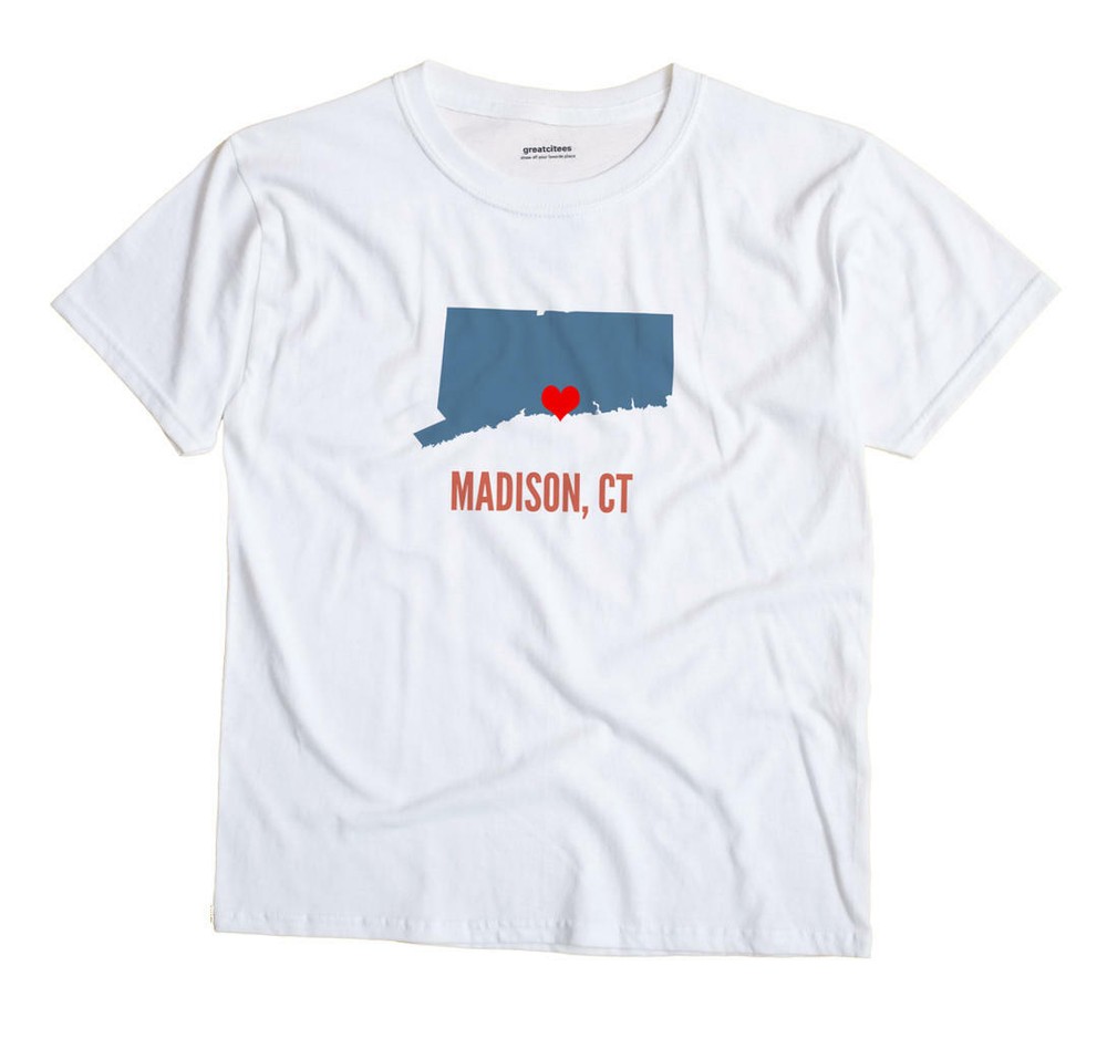Madison Connecticut CT T-Shirt HEART