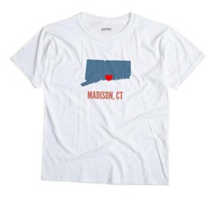 Madison Connecticut CT T-Shirt HEART