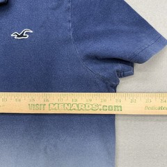 Hollister Blue Ombre Epic Flex Stretch Short Sleeve Polo Shirt Size L