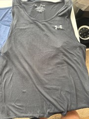 Lot Of 2 Under Armour UA Tech Tank 2.0 Men’s Sz Medium Navy/Black Polyester