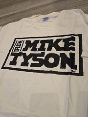 Vintage IRON Mike Tyson Single Stitch T Shirt DEAD STOCK Other Side 90s L MT HTF