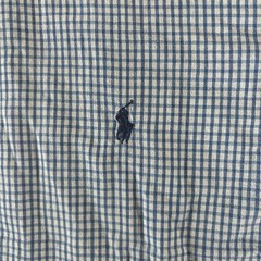 Ralph Lauren Gingham Check Blake Short Sleeve Shirt M Used For 14Y+ Japan