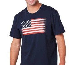 GENERAL STANDARD Patriotic USA FLAG Men’s T-Shirt 100% Cotton – MADE IN U.S.A