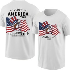 Buc-ee’s America 250th Anniversary T-Shirt 250 Years of Freedom Patriotic White
