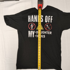 Way to Celebrate Father’s Day Hands Off my Daughter/ My Tools T-Shirt (Medium)