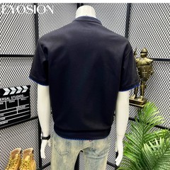 Men’s Henley Shirt Old Money Style Short Sleeve Casual Slim Fit Knit T-Shirt