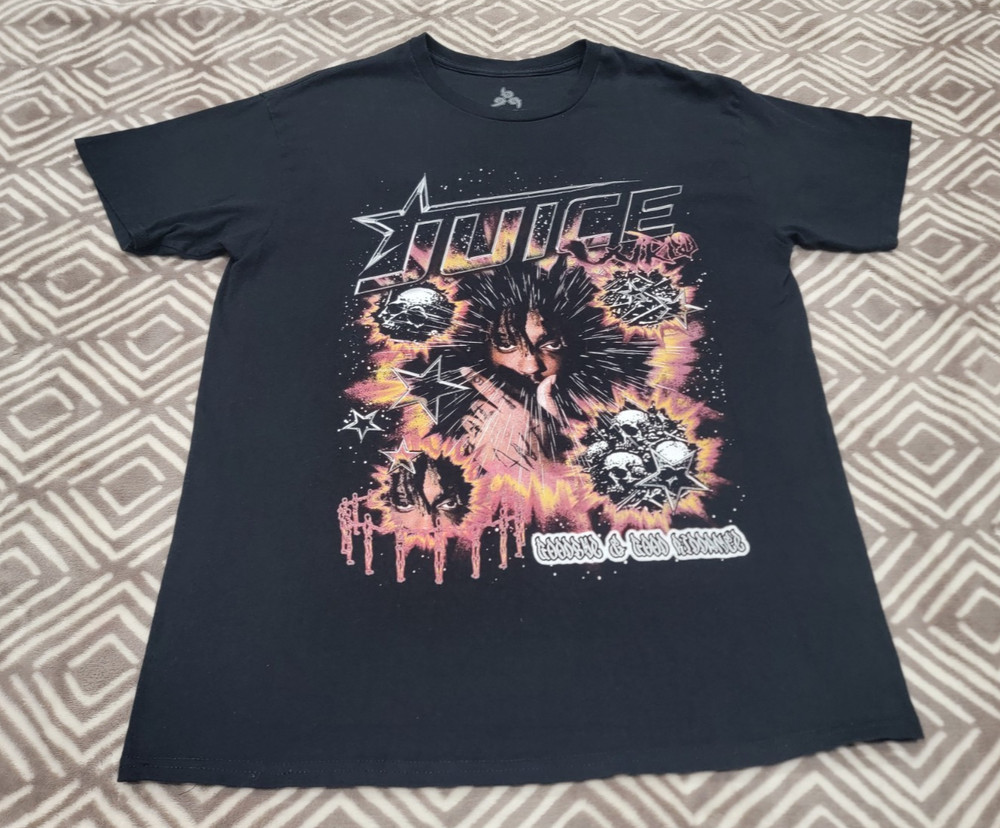 JUICE WRLD 999 T-shirt Mens LARGE Goodbye & Good Riddance Black Graphic Tee