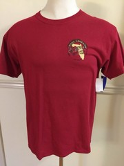 NWT Reel Legends L Men Tee Short Sleeve Shirt Red 100% Cotton Fishing Logo