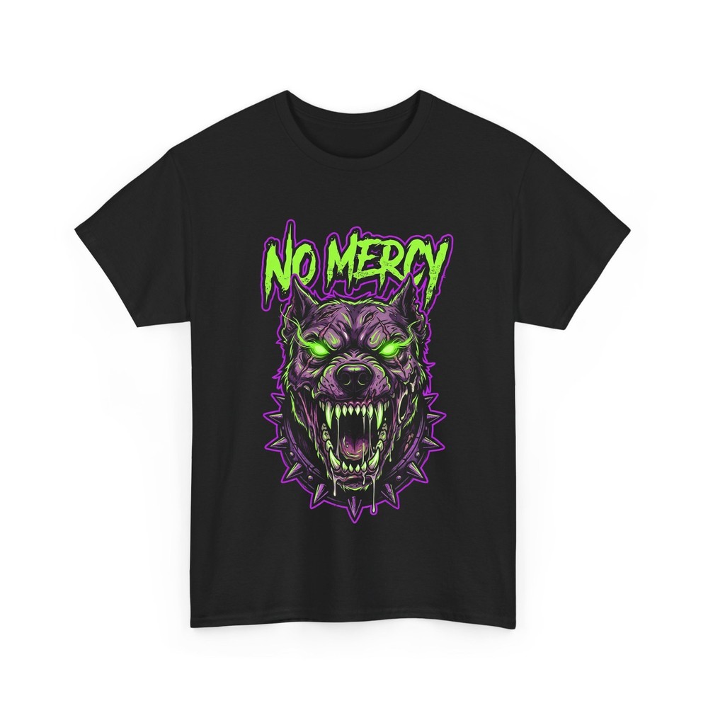 Angry Mad Monster Dog Growling Teeth Horror Men T-Shirt