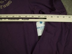 Arizona Jean T-Shirt Mens Long Sleeve High Rise High Reward Tee 2 sided Purple