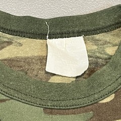 Vtg Woodland Camouflage Shirt Medium Green 80s USA Made Single Stitch Gorpcore