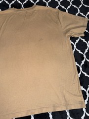 Carhartt Mens Short Sleeve T-Shirt Size Large Tan Loose Fit Casual Work Wear