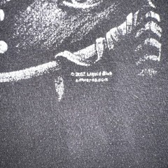 VTG Dreamcatcher American Indian Wolf Shirt Men’s L Liquid Blue Print Delta Pro