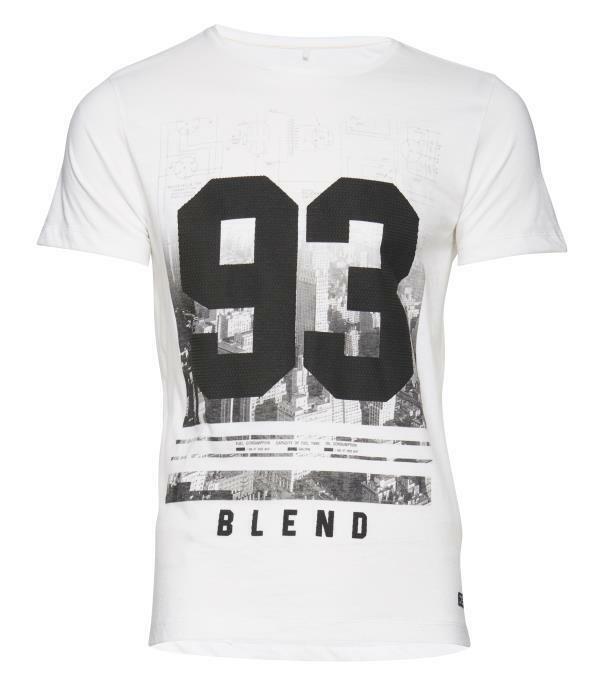 BLEND T-SHIRT M/M – BIANCO/NERO – 20702736-70002