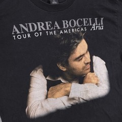 Andrea Bocelli Tour of the Americas Aria Tenor Opera Music Promo Shirt Mens XL
