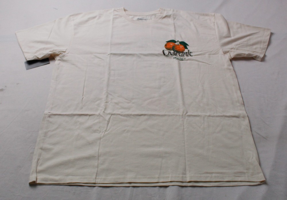 Outrank Men’s Enjoy The Fruits Of Your Labor T-Shirt BL1 Vintage White Size 2XL