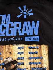 2012 Tim McGraw Brothers of the Sun Tour T-Shirt Men’s XL Black Graphic Tee