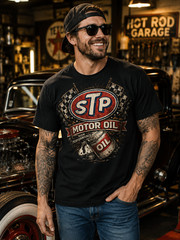 STP Hot Rod Racing T Shirt Retro Speed Shop Drag Race Tee