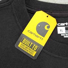Carhartt Shirt Mens XL Black Faded Loose Fit Heavyweight Short Sleeve Crewneck