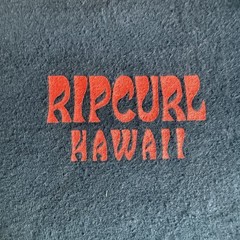Rip Curl Hawaii Surf Graphic Print Blue Short Sleeve Crew Neck Men’s T-Shirt