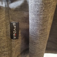 Spyder Swim Rash Guard UPF30+ Gray Mens Size L Short Sleeve Shirt Surf Swim Sun
