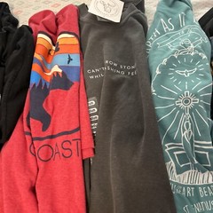 Lot Of 6 Tshirts M – xl boho hippie nature black teal gray yellow Scripture Band