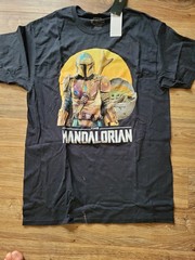 Star Wars Officially Licensed “The Mandalorian” Black Adult T-Shirt Size Medium
