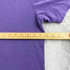 VTG Claiborne Men’s XXL Purple Ribbed Modal Blend Short Sleeve Crew Neck T-Shirt