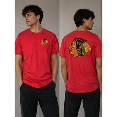 Fanatics Mens NHL Chicago Blackhawks Graphic T Shirt XL Orange Red Hockey NWT