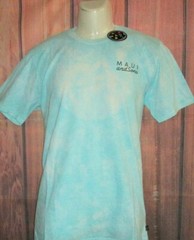 MENS MAUI AND SONS TIE DYE AQUA GREEN T-SHIRT SIZE L