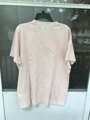 $29 abercrombie fitch Graphic Logo Tee Light Pink Dye Effect SIZE XL