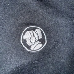 Lofi Girl Embroidered Logo T-Shirt Black Study Chill Sleep Repeat Merch Unisex L