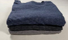 Old Navy Mens M Long Sleeve Tee Shirt Soft Wash Cotton Blend Blue, Black or Gray
