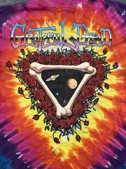 Vintage OG 1992 Grateful Dead Space Your Face Liquid Blue Tie Dye XL