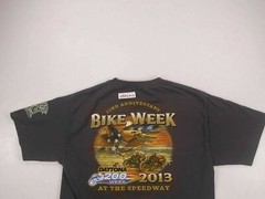 DAYTONA 200 WEEK vintage MOTORCYCLE RACE t shirt BIKE WEEK SPEEDWAY 2013 Medium