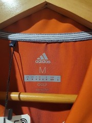 NWT Adidas Golf Ultimate 365 Polo Shirt Sz M Orange Performance Stretch Athletic