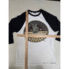 Stone Temple Pilots 2011 Concert Tour Raglan Baseball Tee Mens Small Black White