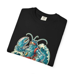 Y2K Surfcore Glass Lobster Lifeguard T-Shirt Graphic