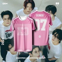 ENHYPEN JERSEY T-SHIRT FAN MERCH ENGENE XO SUNOO 07 GEN4 KPOP HYBE CONCERT I Z10
