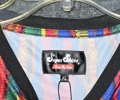 Unique NWT Super Shine Prints by Drill Australian Knit Print Casual Shirt XL