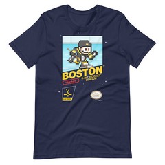 Boston Bruins NHL Hockey Team Jersey 8-bit Pixel Art Nintendo Vintage T-Shirt