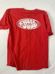 The Beatles Rubber Soul Album Logo Classic Music Band Shirt Size Large Red
