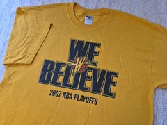 Vintage Golden State Warriors ‘We Believe’ T-Shirt Men’s XL 2007 NBA Playoffs