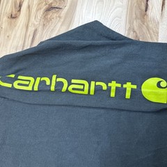 Carhartt K231 Peat Green Original Fit Graphic Logo Long Sleeve T-Shirt Size 2XL
