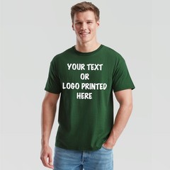 Personalised T Shirt Custom Printed T-Shirt Logo Text Printed Unisex Work Party