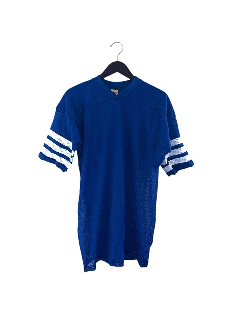 vintage mesh football jersey t-shirt mens size XL deadstock NWOT 80s made in USA