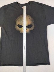 Harley Davidson Skull Shirt Mens Large Black Fort Worth Fast Free Biker TX