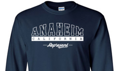 Anaheim California State T-Shirt Long Sleeve Graphic Tees Unisex apparel Design